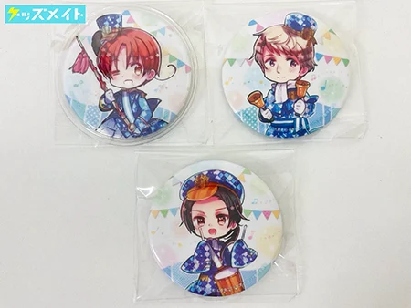 ヘタリア キャラクターソングCD The BEST アニメイト限定版 同梱特典グッズ 缶バッジセット イタリア ロシア 中国