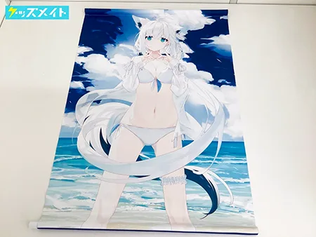 ホロクル5th white parabellum バーチャルYouTuber 白上フブキ 水着 B2タペストリー / 凪白みと