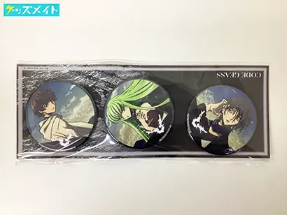 コードギアス 反逆のルルーシュ コラボレーションストア WEB限定 ルルーシュ&C.C.&スザク BIG缶バッジ3個セット