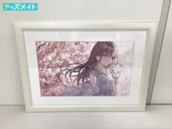 軸中心派 アーティストコレクション 直筆サイン入り額 A3複製原画 ももこ もうすぐ桜の季節 買取実績価格