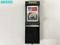 ZIPPO マルタ会談 アメリカ ソビエト連邦 USA ソ連 ブッシュ大統領 ゴルバチョフ書記長 米ソ冷戦終結宣言 / ジッポ 買取実績価格