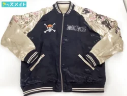 絡繰魂×ONEPIECE モンキー・D・ルフィ 刺繍リバーシブルスカジャン ブラック XXLサイズ 買取実績価格