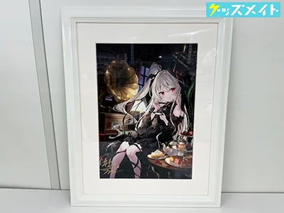 カカオ・ランタンイラスト 直筆サイン入り複製原画 スカルムちゃん お茶