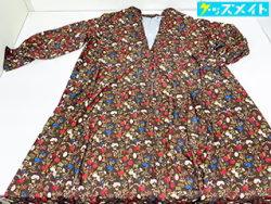 進撃の巨人 亀井英里コラボ スタンドカラーワンピース ブラウン フリーサイズ 買取実績価格